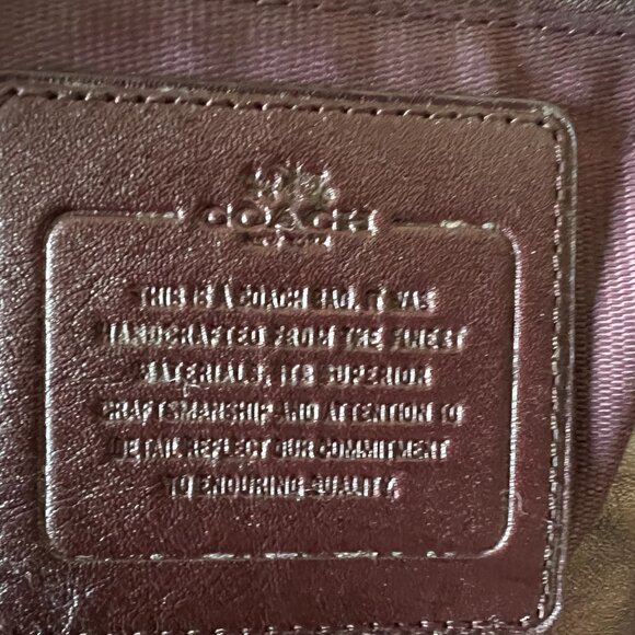 Coach New York Mini Stud Large Edie - Oxblood - 33534 and matching Wallet 52328 - Picture 8 of 12